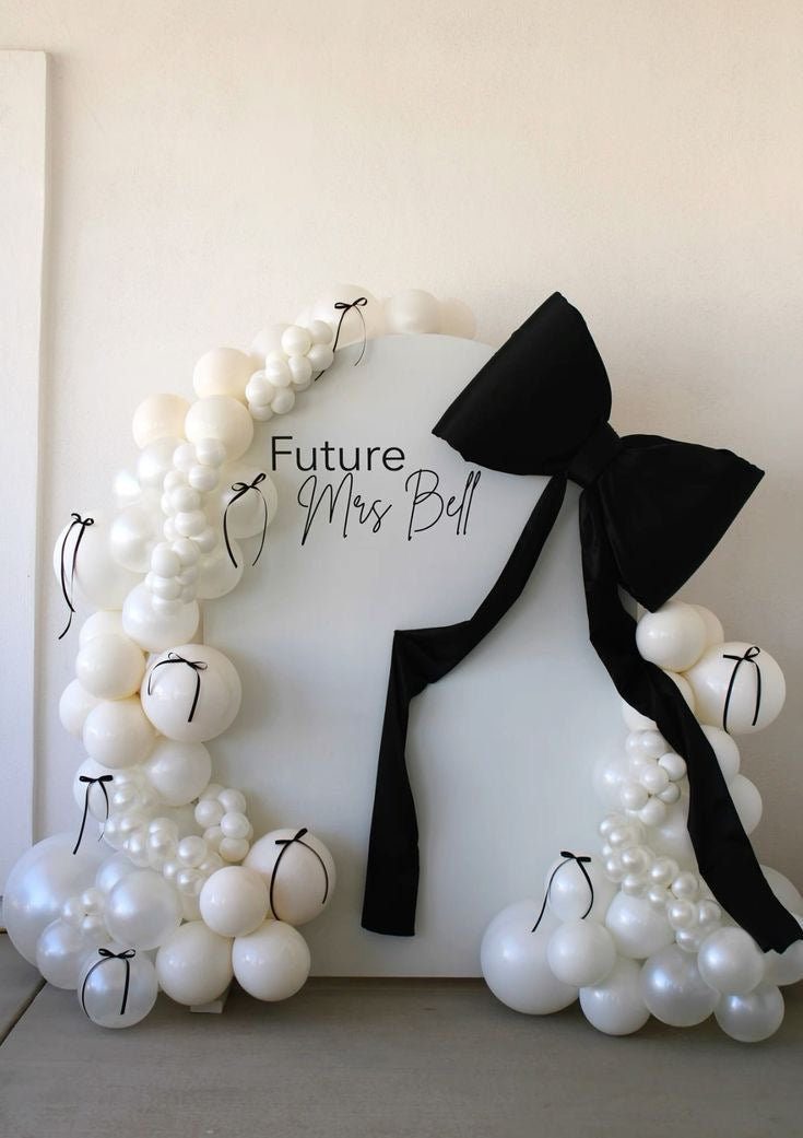 Bachelorette party decorations with rose gold balloons, bride-to-be banner, and accessories – YOLO Events