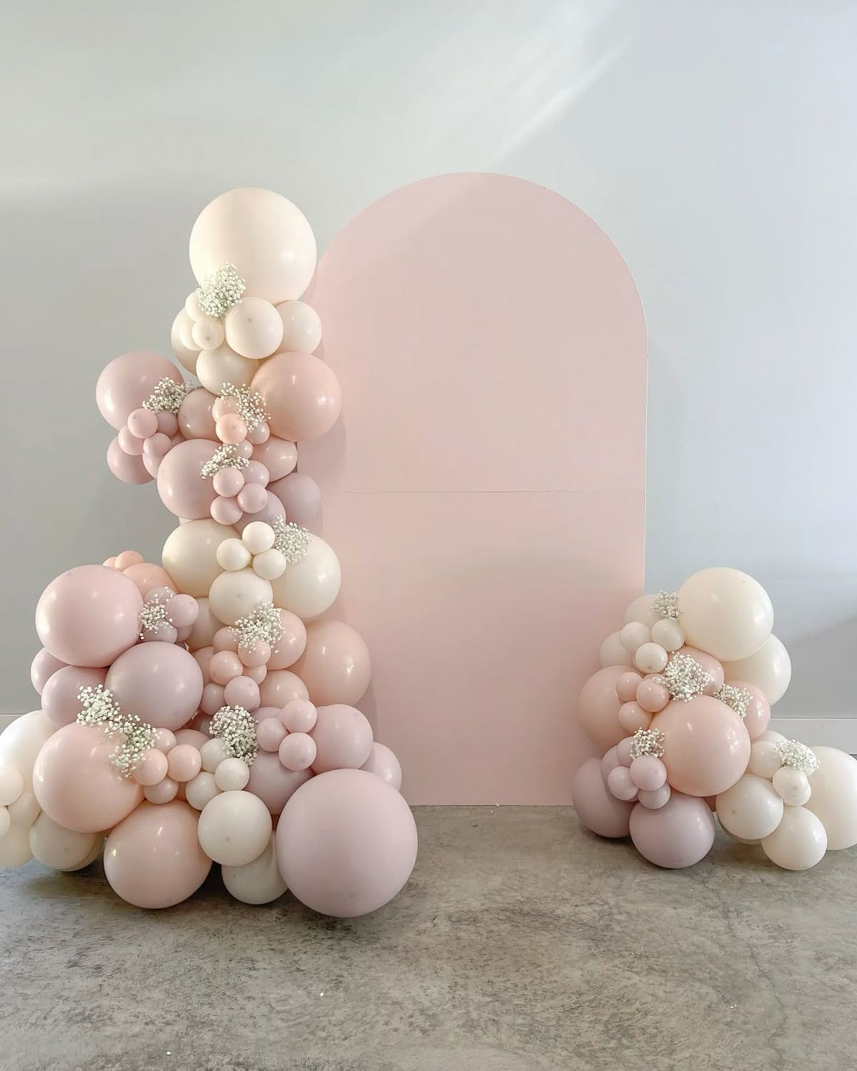 Baby shower girl backdrop with pink floral design for baby girl party decorations